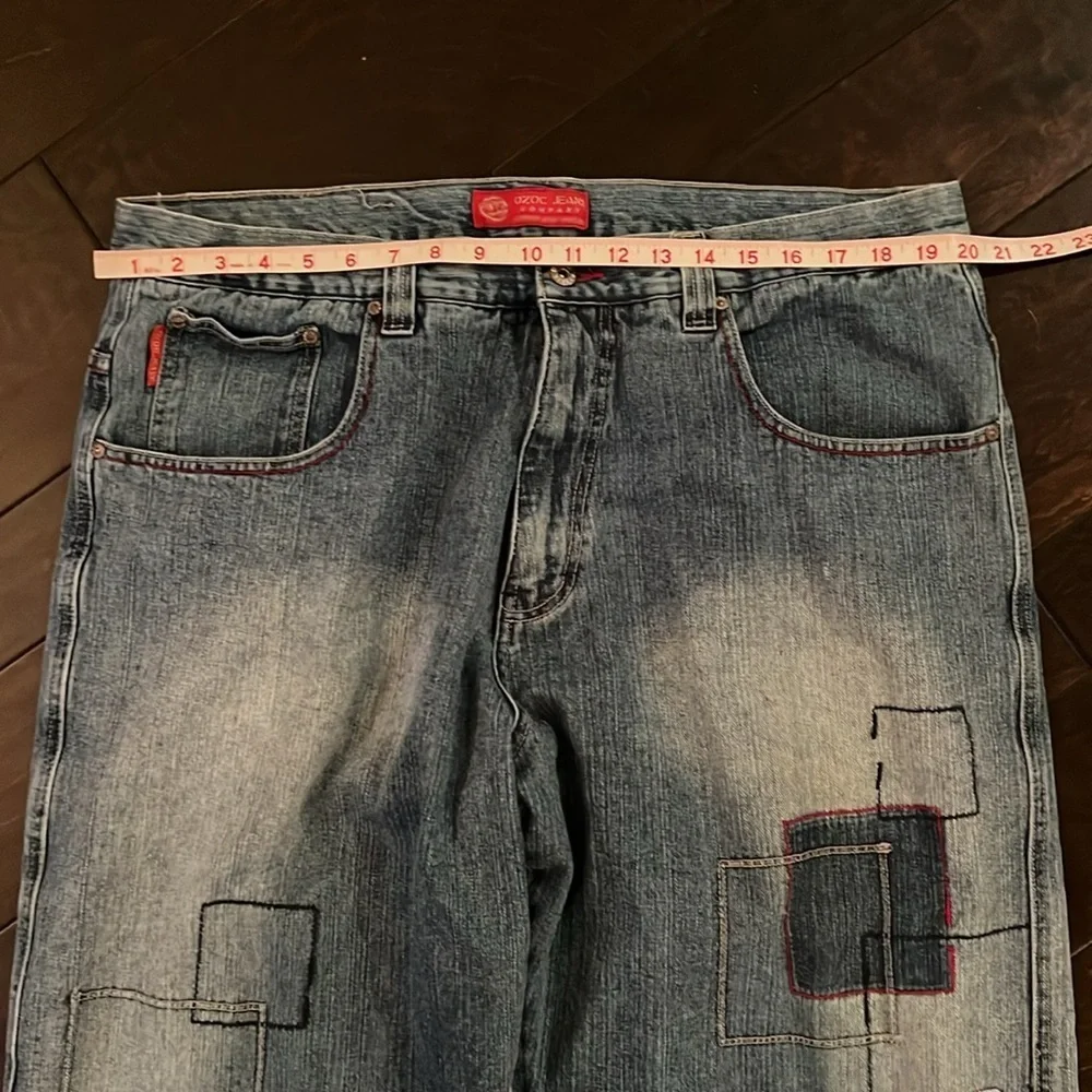 OZOC patchwork baggy jeans 40/33 vintage